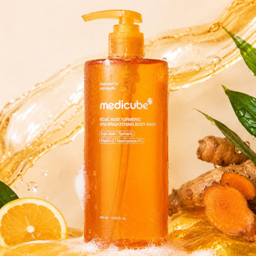 medicube Gel de ducha corporal iluminador con cúrcuma, ácido kójico y vitaminas 400ml