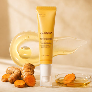 Sérum en gel para ojos con ácido kójico, cúrcuma y vitaminas de Medicube 30 ml