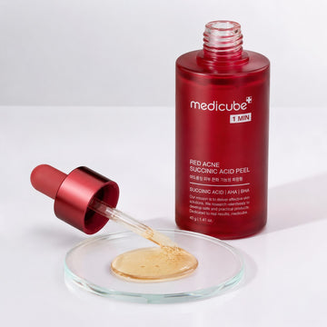 MEDICUBE Sérum Peeling Acide Succinique Anti-Acné Rouge 40g