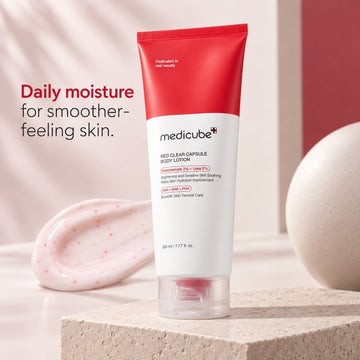 Lotion Corporelle Hydratante Peau Nette Red Clear Capsule medicube 230 ml