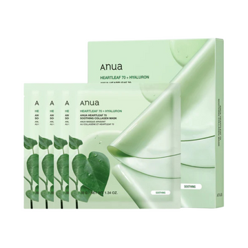Anua Heartleaf 70 Soothing Collagen Mask 38g / 4pcs