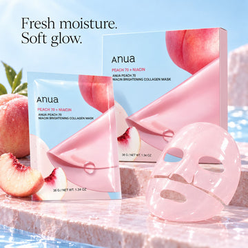 Mascarilla de durazno Anua 4 unidades