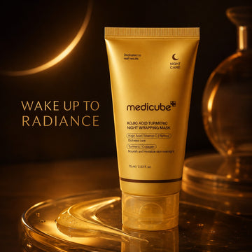 MEDICUBE Mascarilla Nocturna Envolvente con Ácido Kójico y Cúrcuma 75ml