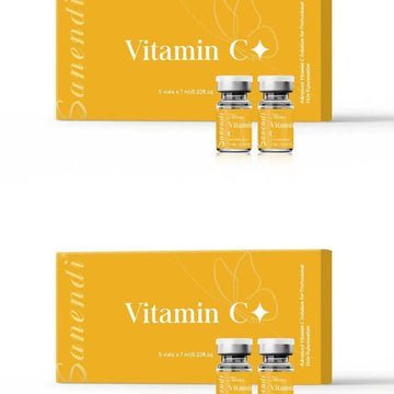 South Korea Sanendi Skin Care Vitamin C GSH Salmon DNA Skin Deep Moisturizing Repair Ampoule Face Essence Set 5x7ml Vials