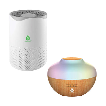 Fresh Air & Aromatherapy Bundle – True HEPA Air Purifier & Essential Oil Diffuser