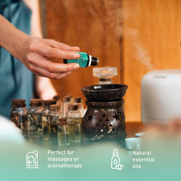 Aromatherapy Essentials Bundle with USB Diffuser, 3-Pack Oils, and Lavender Mist Spray