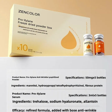 10pcs Pro-Xylane Anti-Wrinkle Lyophilized Serum High Concentration Anti-Aging Firming Face Essence for Deep Wrinkles