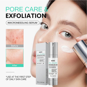 Centella Asiatica Microneedle Serum Smooth Skin Soothe Hydrate Firm Brighten Repair Facial Essence Lotion for All Skin Types