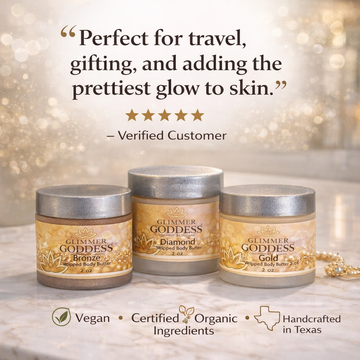Organic Shimmering Whipped Body Butter Trio
