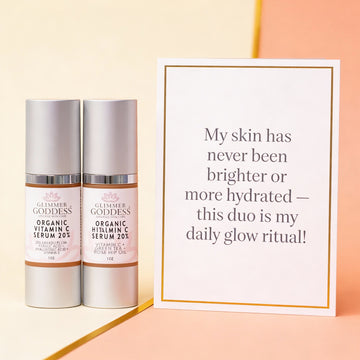 Vitamin C + Hyaluronic Acid Duo – Brightening & Plumping Serum Set for Radiant, Hydrated Skin
