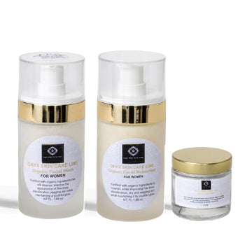Organic Three Step Facial System - Wash, Moisturizer & Kaolin Mud Mask