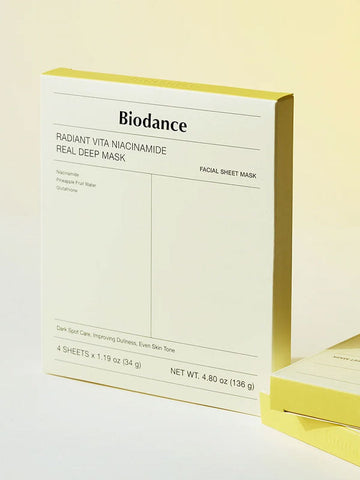 Biodance Radiant Vita Niacinamide Real Deep Mask 34g / 4pcs