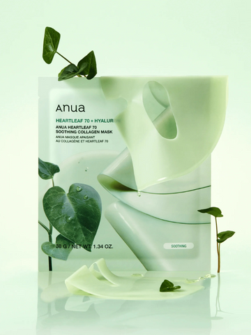 Anua Heartleaf 70 Soothing Collagen Mask 38g / 4pcs