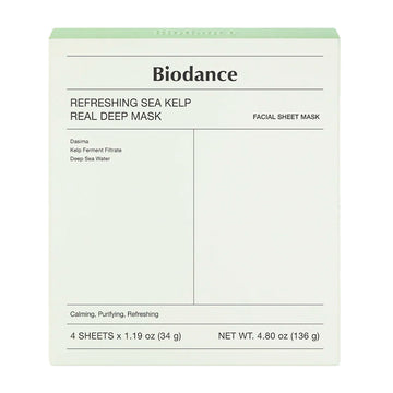Biodance Refreshing Sea Kelp Real Deep Mask 34g / 4pcs