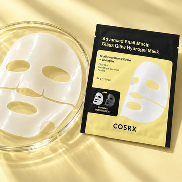 COSRX Advanced Snail Mucin Glass Glow Hydrogel Mask (3 masques)
