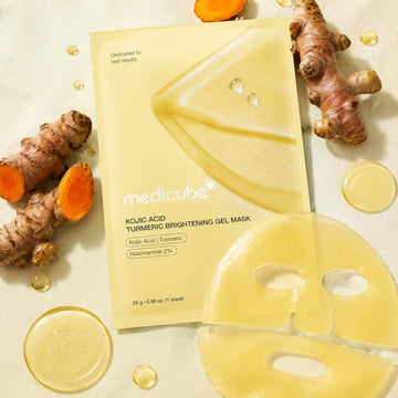 MEDICUBE Masque Gel Curcuma Acide Kojique 4 unités