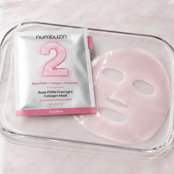 numbuzin No.2 Rose PDRN Overnight Collagen Mask 4 Sheets