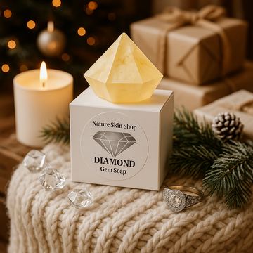 Diamond Birthstone Gem Soap with Hidden Silver Ring