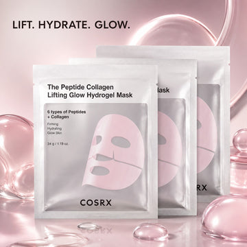 COSRX The Peptide Collagen Lifting Glow Hydrogel Mask 3 Sheets