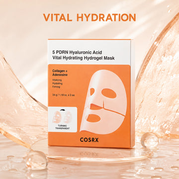 COSRX 5 PDRN Hyaluronic Acid Vital Hydrating Hydrogel Mask 3 Sheets