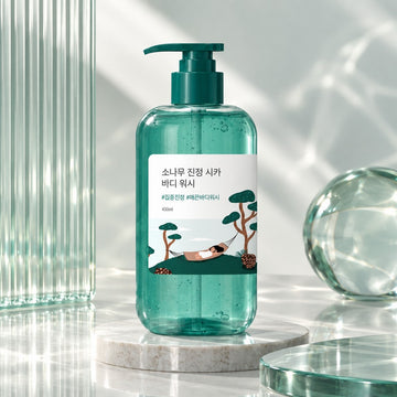 Gel de baño calmante Pine Calming Cica de ROUND LAB 400ml