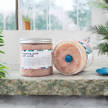 Foaming Pink Salt Scrub