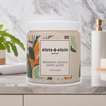 Bergamot Cedar & Santo Wood Blend Body Scrub with Dead Sea Salt 300ml