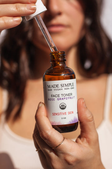 Rose Grapefruit Face Toner for Sensitive Skin