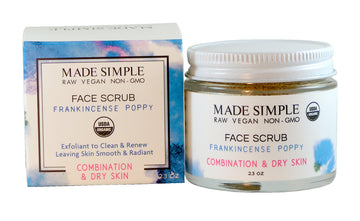 Frankincense Poppy Seed Face Scrub for Combination/Dry Skin