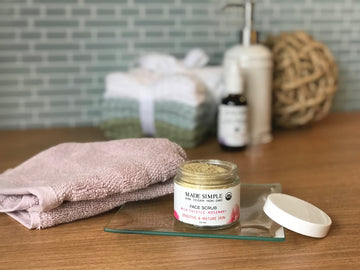 Milk Thistle Rosemary Face Scrub for Sensitive/Mature Skin