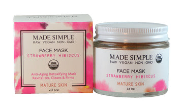 Strawberry Hibiscus Face Mask for Mature Skin