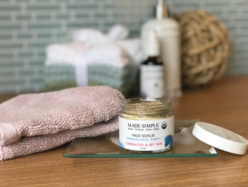 Frankincense Poppy Seed Face Scrub for Combination/Dry Skin