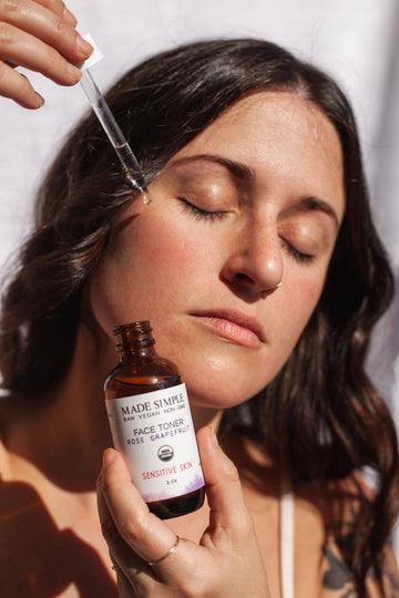 Rose Grapefruit Face Toner for Sensitive Skin