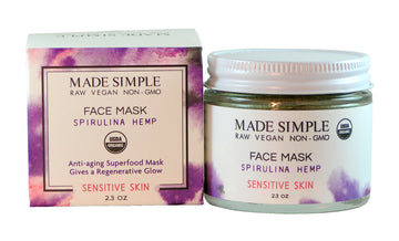 Spirulina Hemp Face Mask for Sensitive Skin