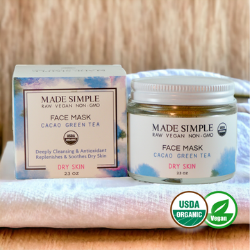 Cacao Green Tea Face Mask for Dry Skin