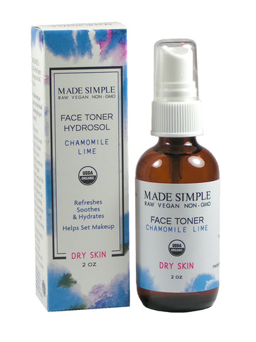 Chamomile Lime Face Toner for Dry Skin