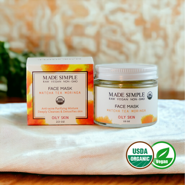 Matcha Tea Moringa Face Mask for Oily Skin