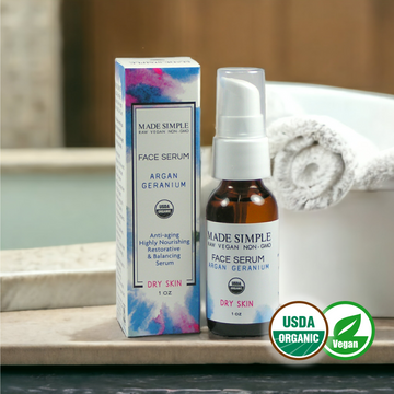 Argan Geranium Face Serum for Dry Skin