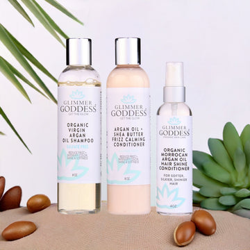 Organic Argan Oil Hair Treatment Trio Shampoo Conditioner