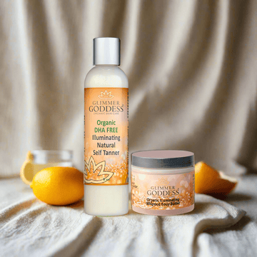 Best Organic DHA-Free Self Tanner + Bronzing Shimmer Bundle