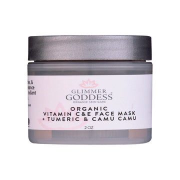 Organic Glow Up Tumeric Vitamin C & E Brightening Face Mask - 2 oz.