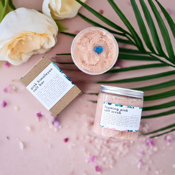 Foaming Pink Salt Scrub